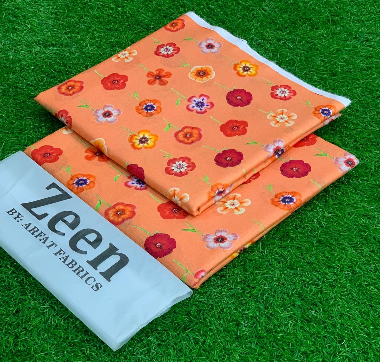 Zeen 2PC Digital Printed Lawn Collection 2025
