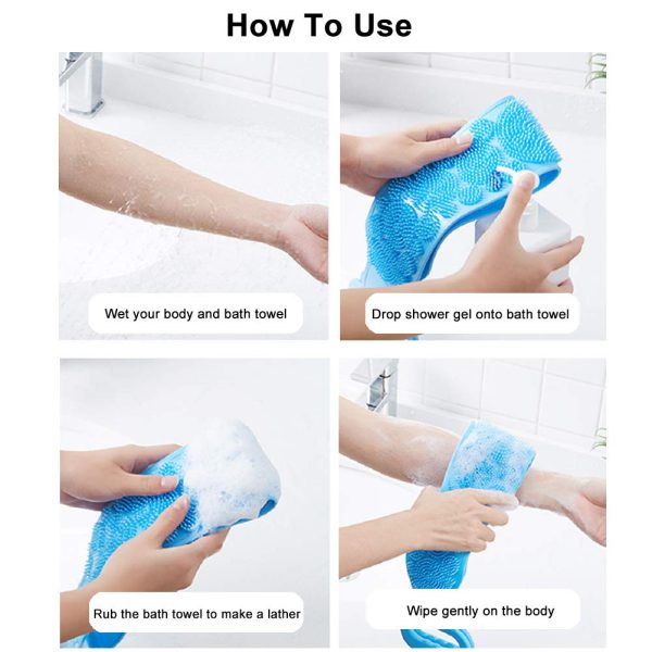 Bath Towel Scrubber