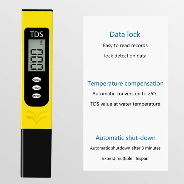 Digital TDS Meter Pen – LCD Water Quality & Purity Tester