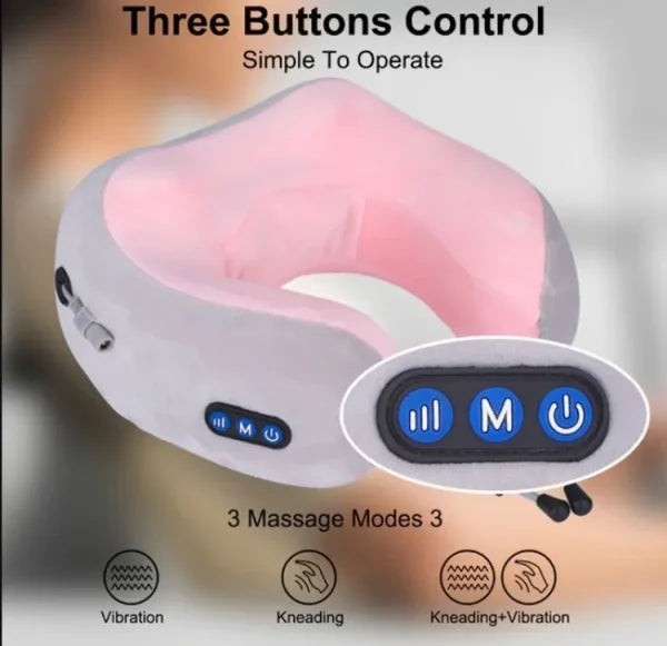 U-Shaped Neck Pillow Massager