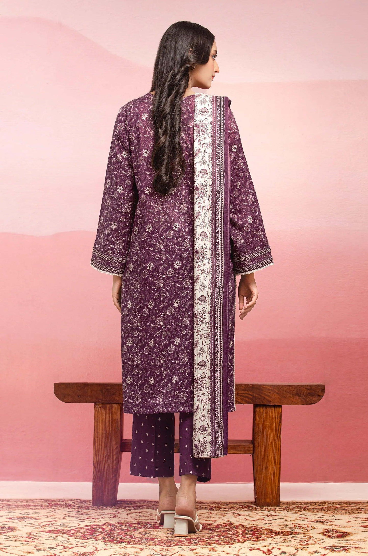 Edenrobe Original 3PC Printed Lawn Suit | 2025 Premium Collection