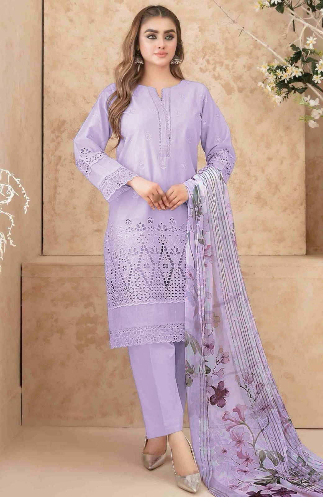 Chikankari Lawn 3PC | Boring Work | 2025