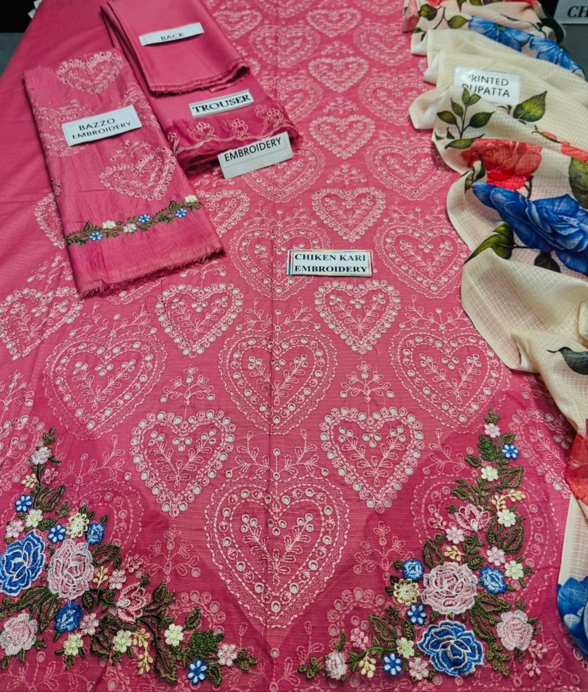Coco Chikankari Embroidered Bana Dora Lawn Suit – 2025 Luxury Collection