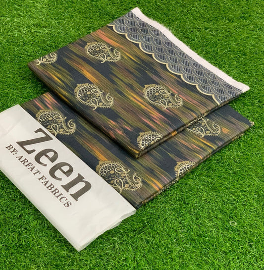 Zeen 2PC Digital Printed Lawn Collection 2025