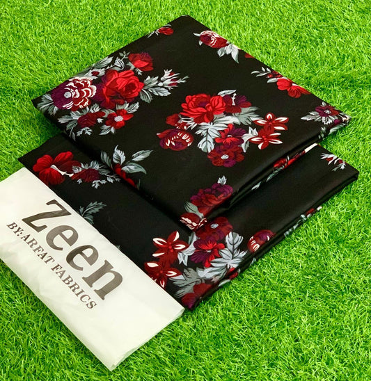 Zeen 2PC Digital Printed Lawn Collection 2025
