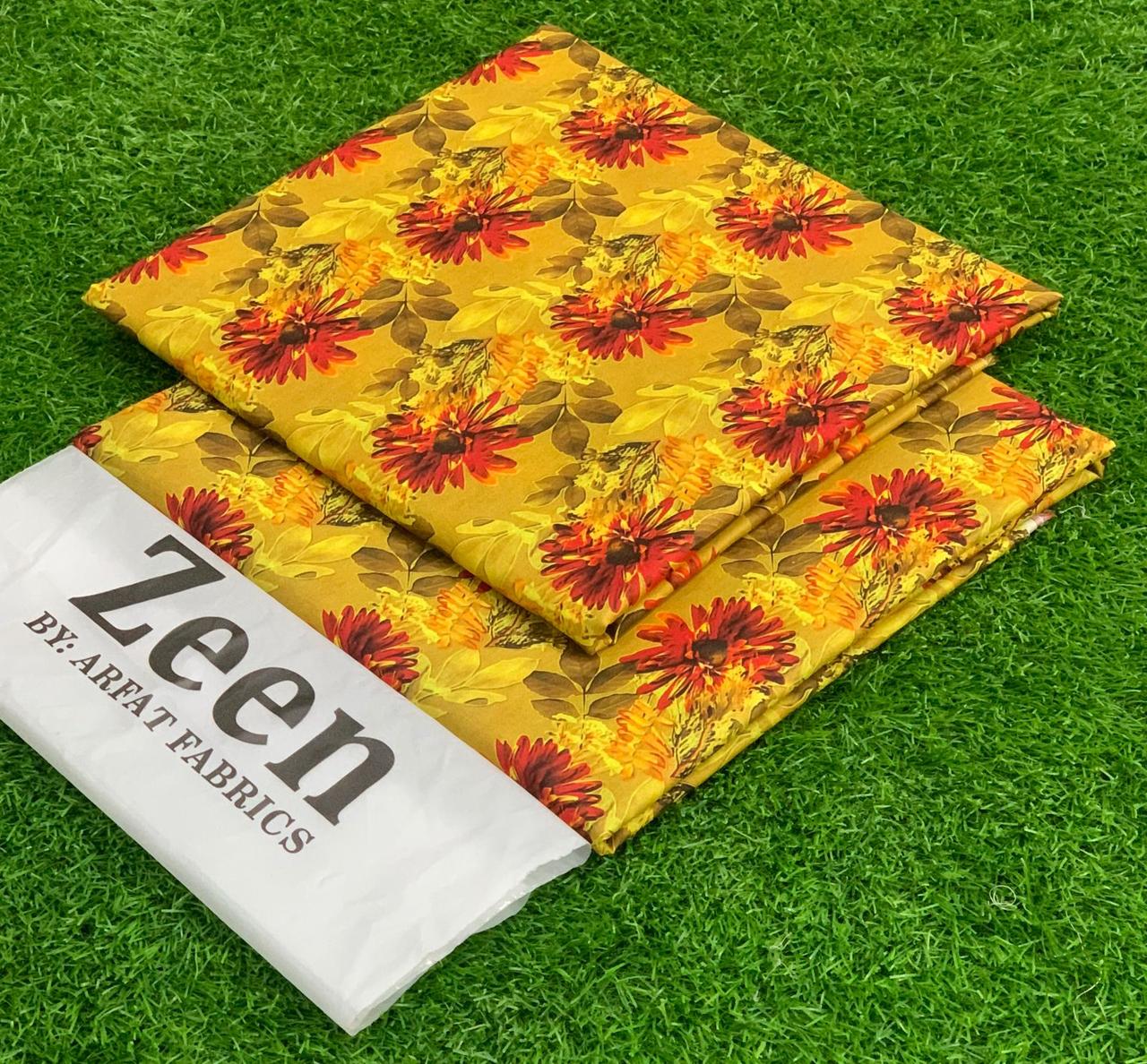 Zeen 2PC Digital Printed Lawn Collection 2025