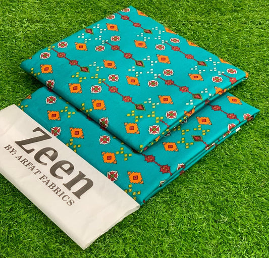 Zeen 2PC Digital Printed Lawn Collection 2025