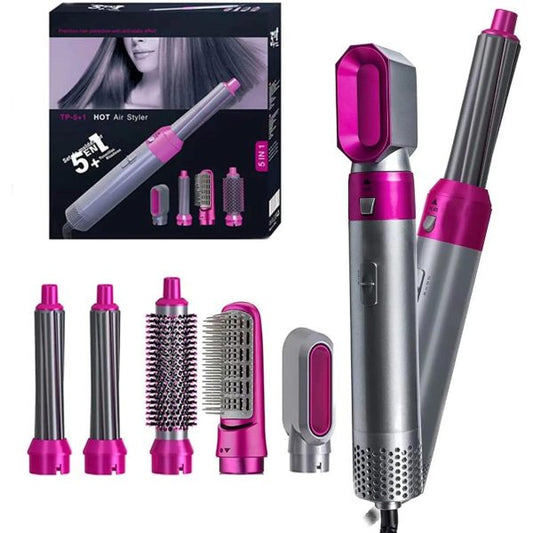 5 in 1 Hair Dryer Brush – Style, dry, and shine in one go!