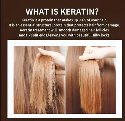 Keratin Hair Mask for Deep Repair, Silky Texture & Long-Lasting Shine