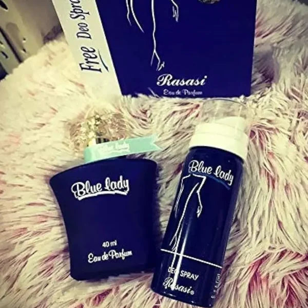 Combo Pack Blue Lady Sellon Perfume & Deo Spray 40ml Perfume Body Spray 50 Ml)