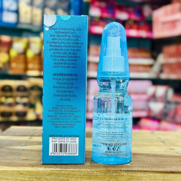 Kiss Beauty Hyaluronic Acid Makeup Fix Spray | Hydrating & Antioxidant – 180ml