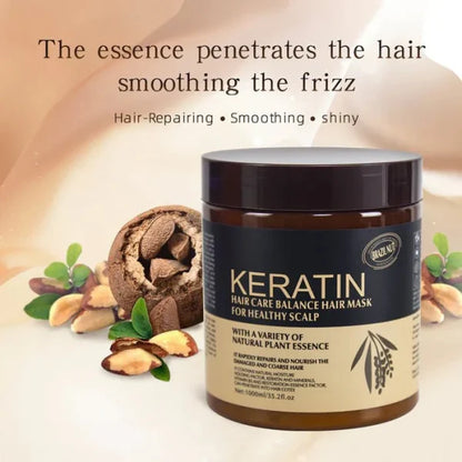 Keratin Hair Mask for Deep Repair, Silky Texture & Long-Lasting Shine